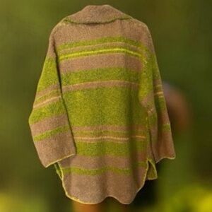 Free People Argyle Pattern Sweater - Green and Tan NWT  size Small/Medium